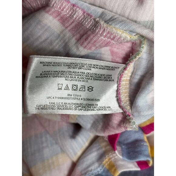 Gap Aline Dress Womens Size XXL Pink Striped Tiered Sundress Sleeveless Flare - Picture 5 of 7